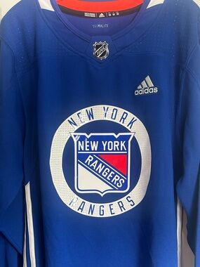Adidas NEW YORK RANGERS Adizero Men’s On Ice  Practice JERSEY Sz 50 New w tags